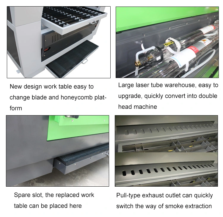 Wood Acrylic Glass Paper Zing Laser Cutter 9060 1390 CNC Laser Cutting Machine Efr Reci 60W 80W 100W 130W CO2 Laser Cutting Engraving Machine with WiFi Control